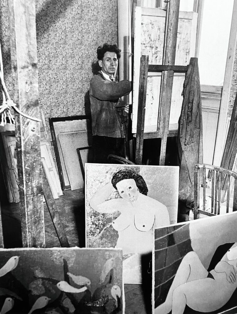 Maurice FERRÉOL dans son atelier vers 1950