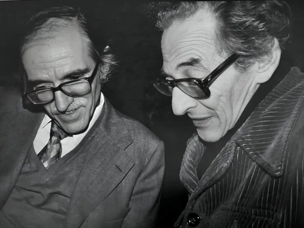 Erich SCHMID et Jacques Truphémus à Douvaine en 1978 Erich SCHMID et Jacques Truphémus à Douvaine en 1978