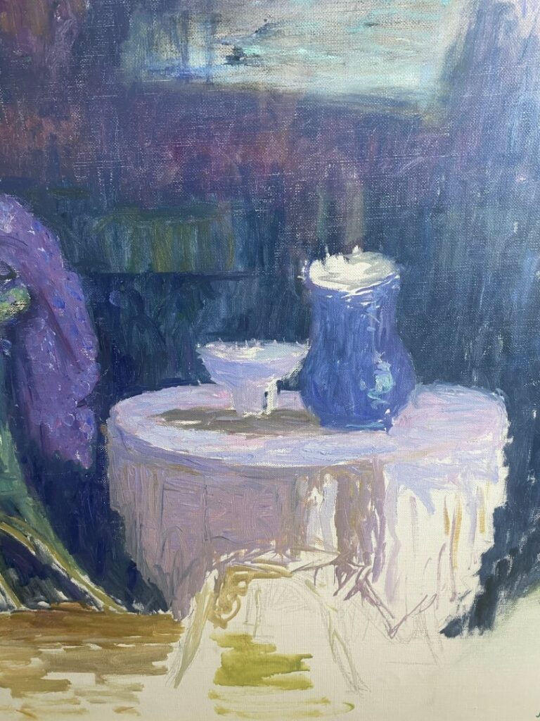 Jacques Truphémus "intérieur au fauteuil vert"