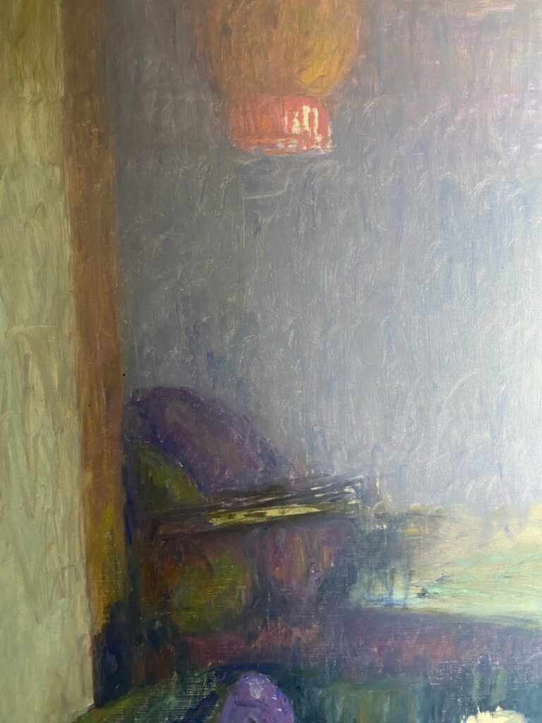 Jacques Truphémus "intérieur au fauteuil vert"