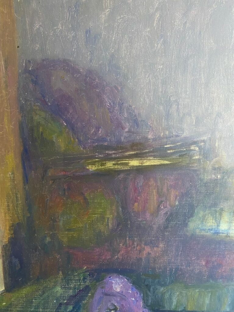 Jacques Truphémus "intérieur au fauteuil vert"