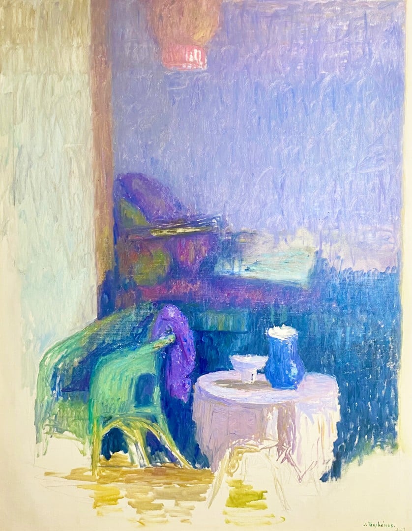 Jacques Truphémus "intérieur au fauteuil vert"