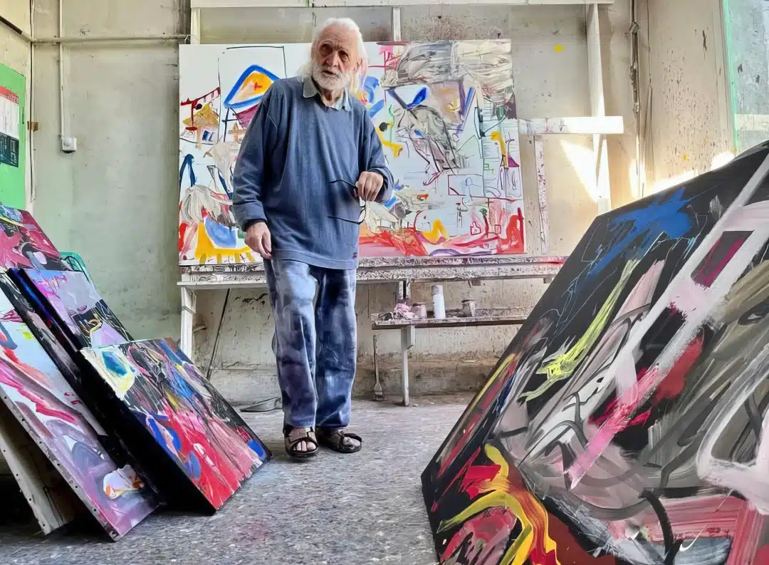 Werner REINISCH dans son atelier de Tauriers Werner REINISCH dans son atelier de Tauriers